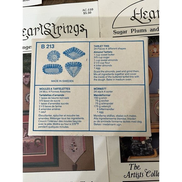 8 Heartstrings Pat Thode Designer Cross Stitch Christmas Ornament Tin Collection - Picture 3 of 6